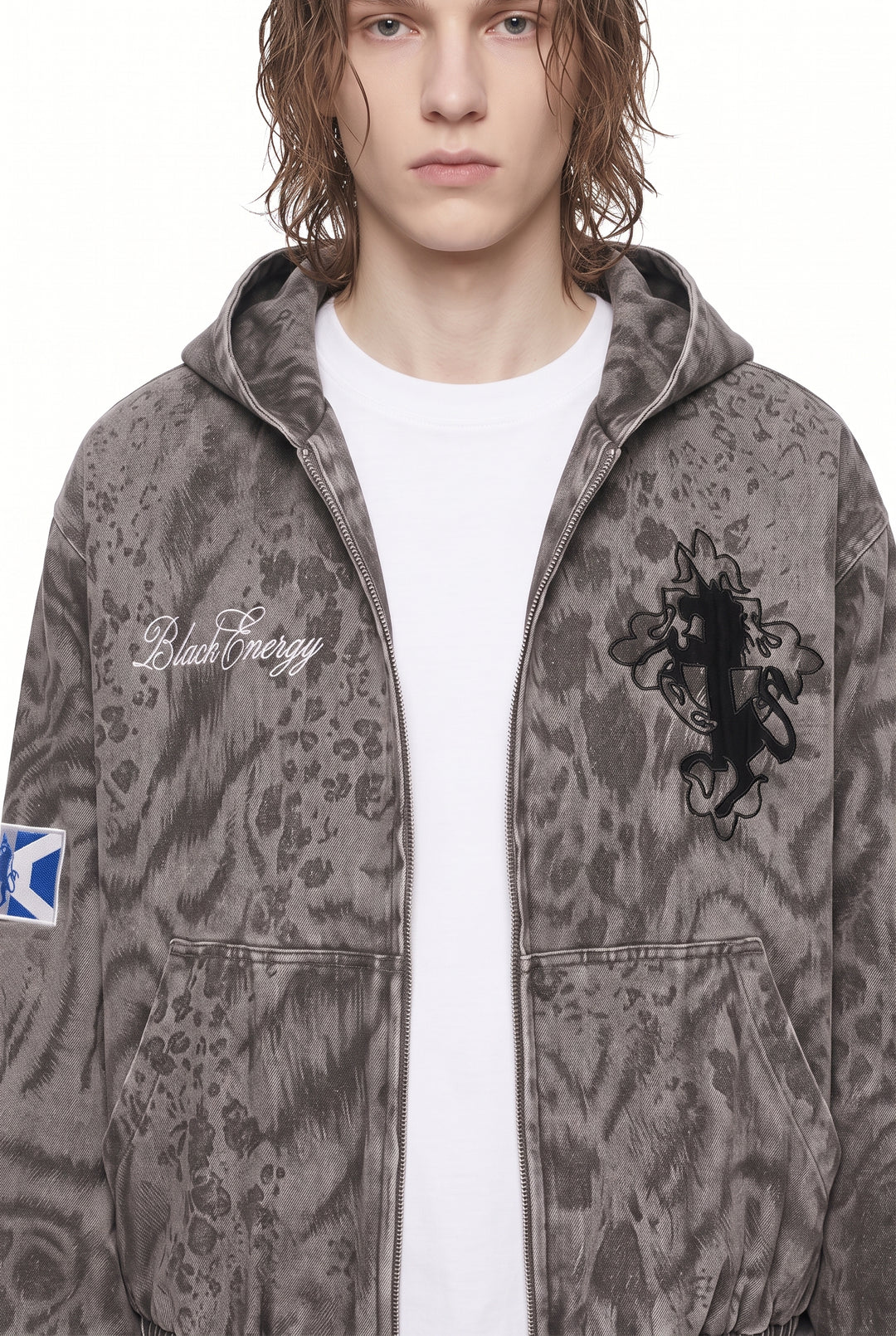 Washed Hooded Jacket na2814