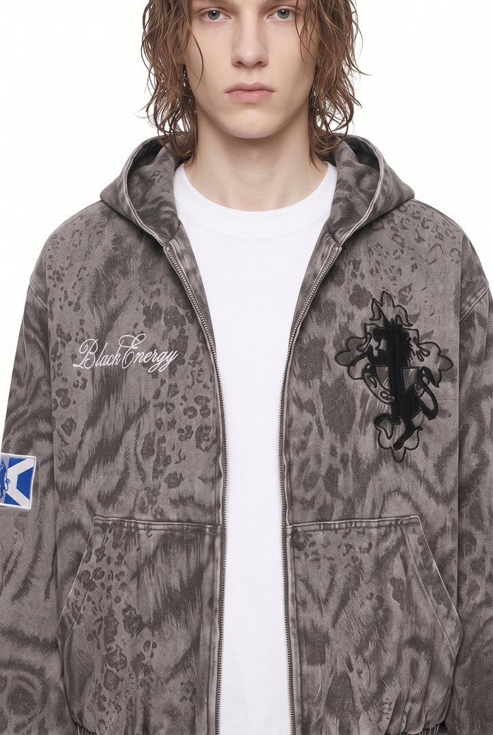 Washed Hooded Jacket na2814