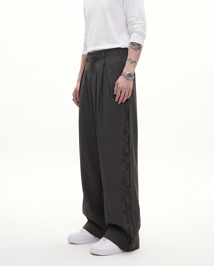 Embroidered Wide Pants na3205