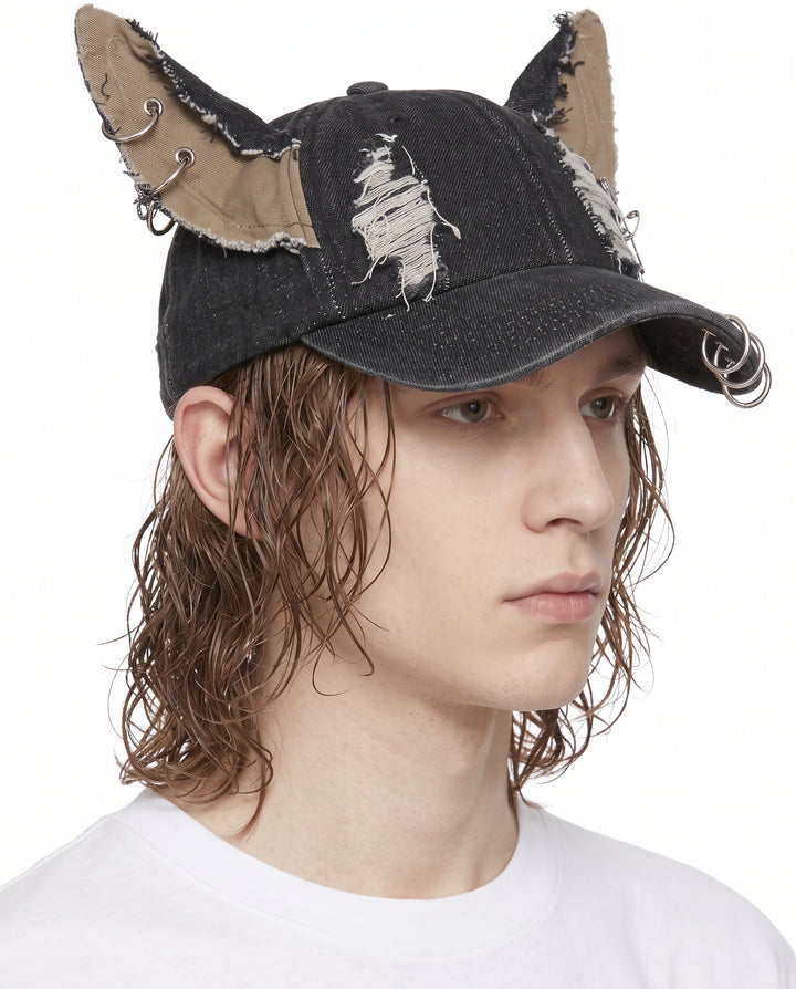Distressed Ear Cap na3012
