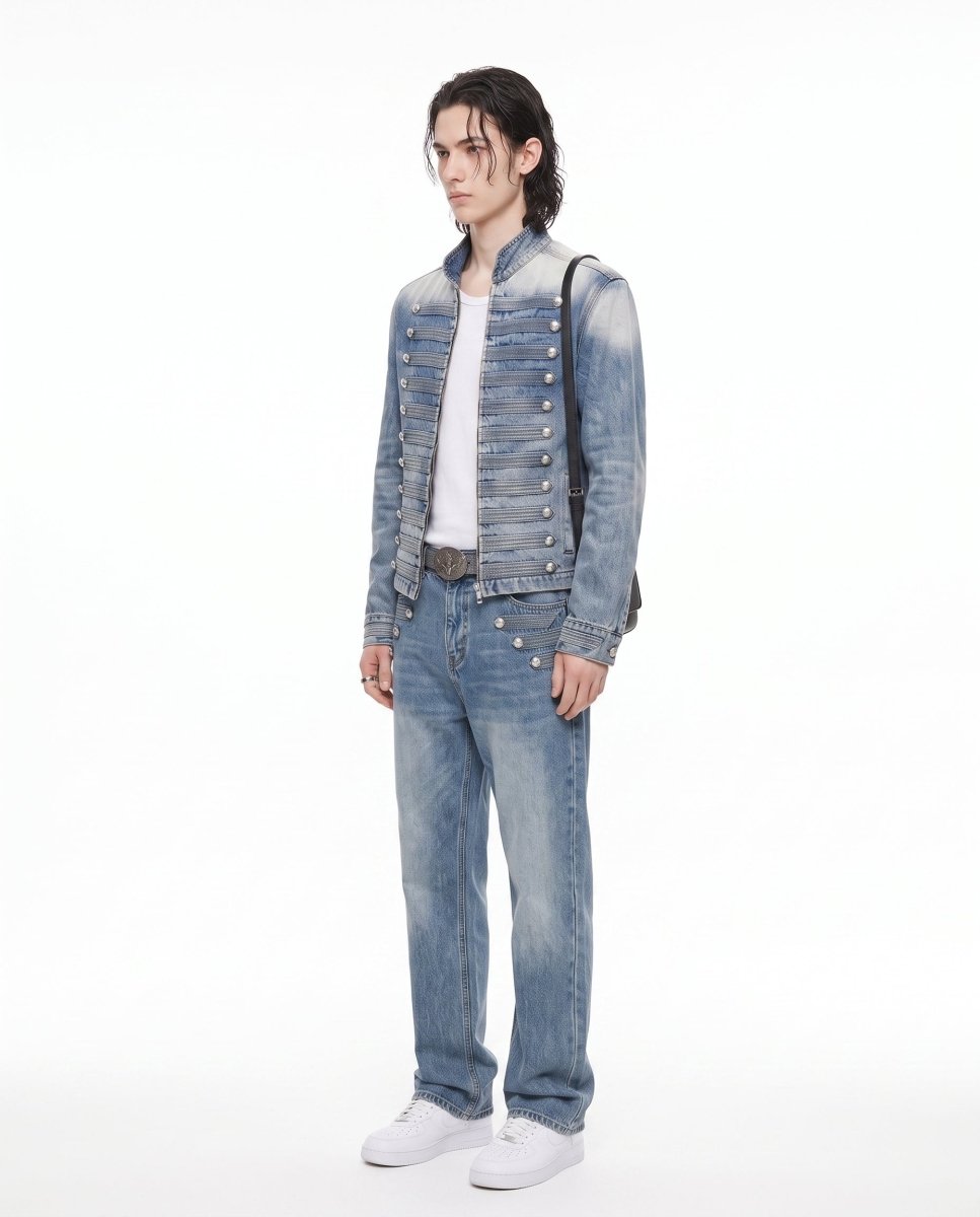 Military Denim Jacket na3101