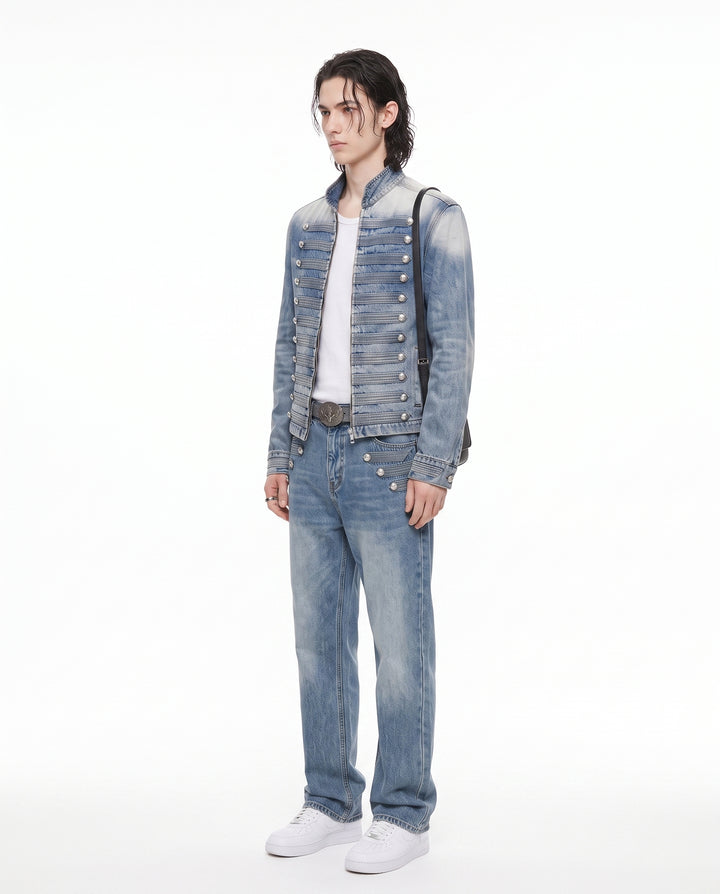 Military Denim Jacket na3101