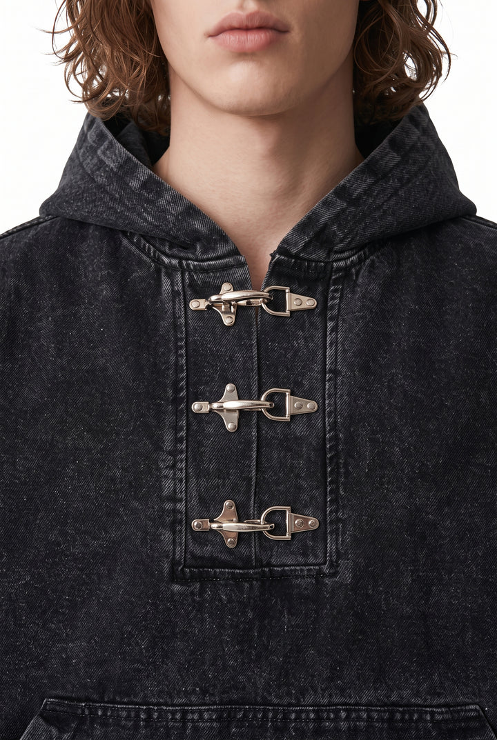 Buckle Denim Hoodie na2781