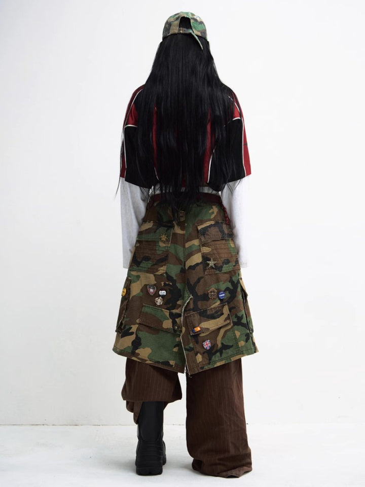 [PEOPLESTYLE] Camouflage Two Piece Pants na1657