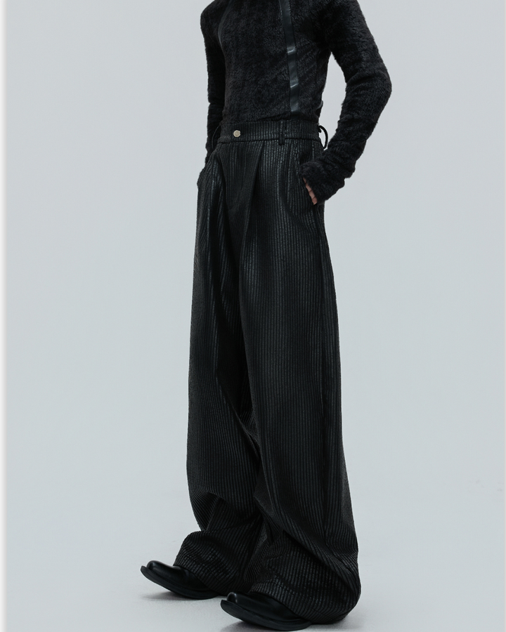 [ArguE CulturE] Shadow Sheen Wide Trousers na2269