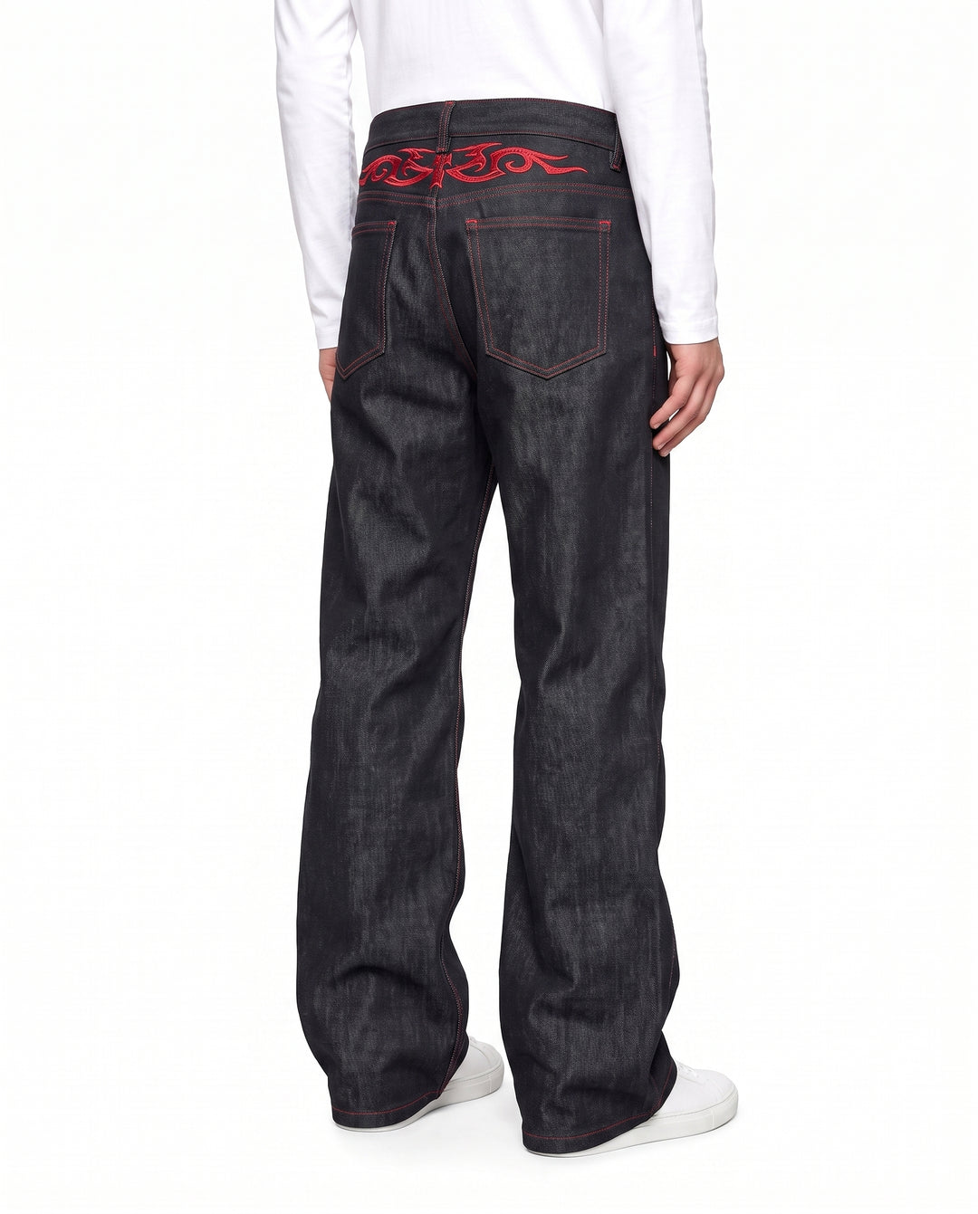 Flared Denim Pants na2965