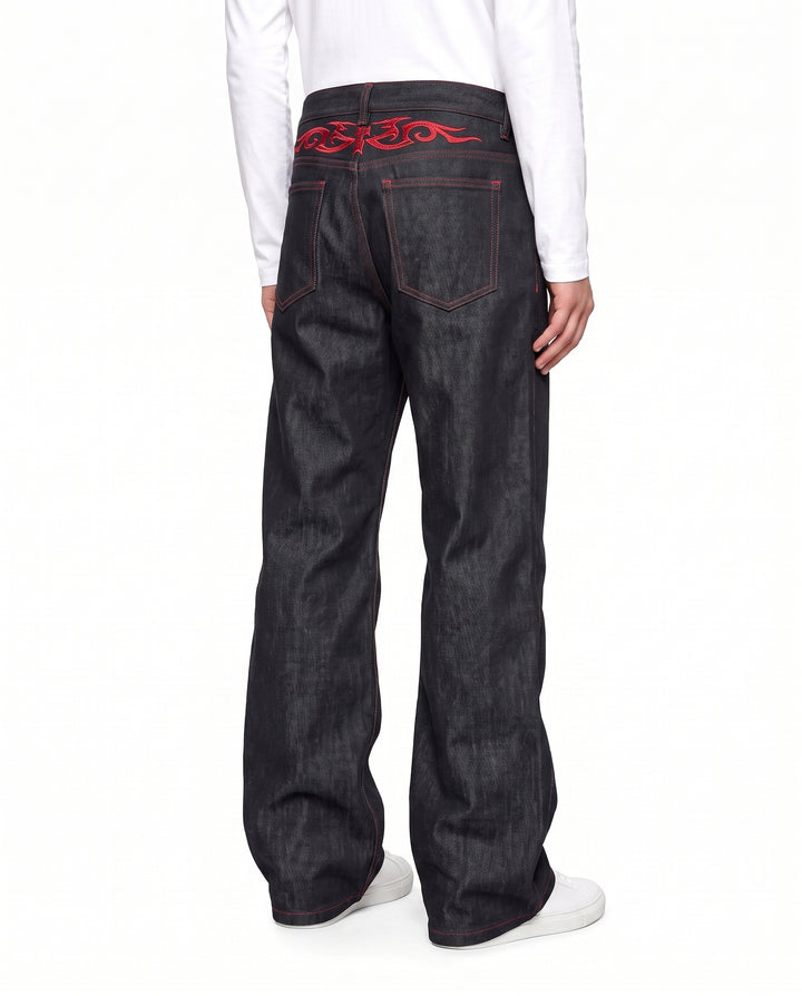 Flared Denim Pants na2965