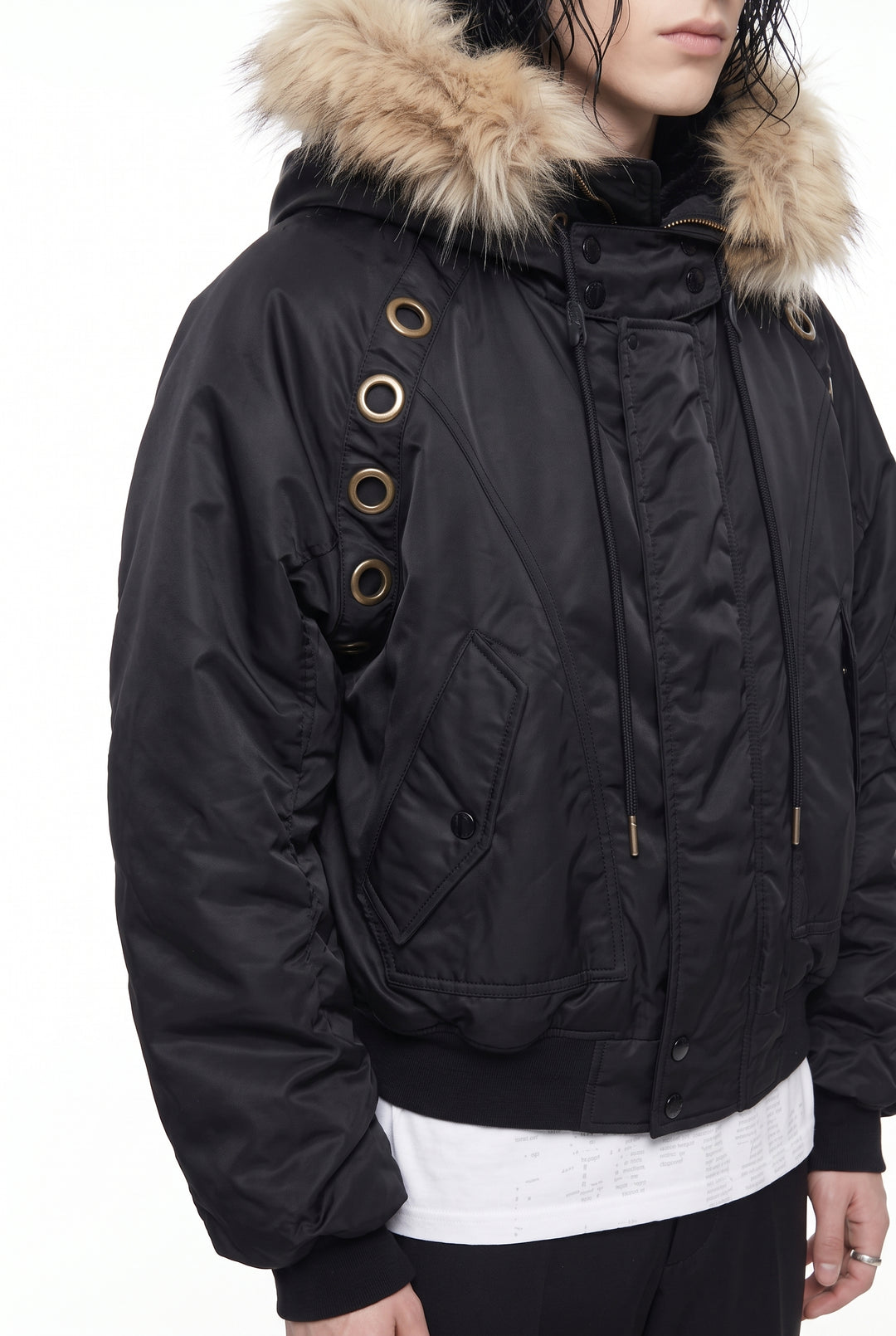 Fur Bomber Jacket na2835