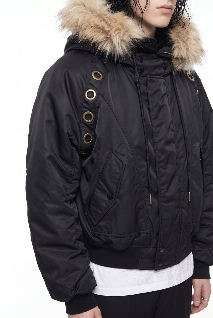 Fur Bomber Jacket na2835