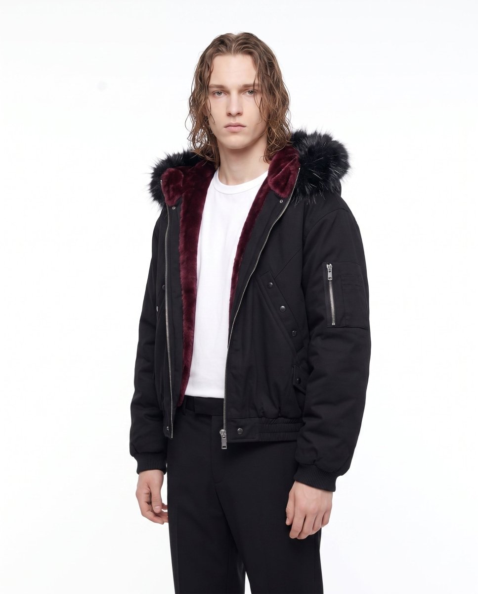 Hooded Bomber Jacket na3061