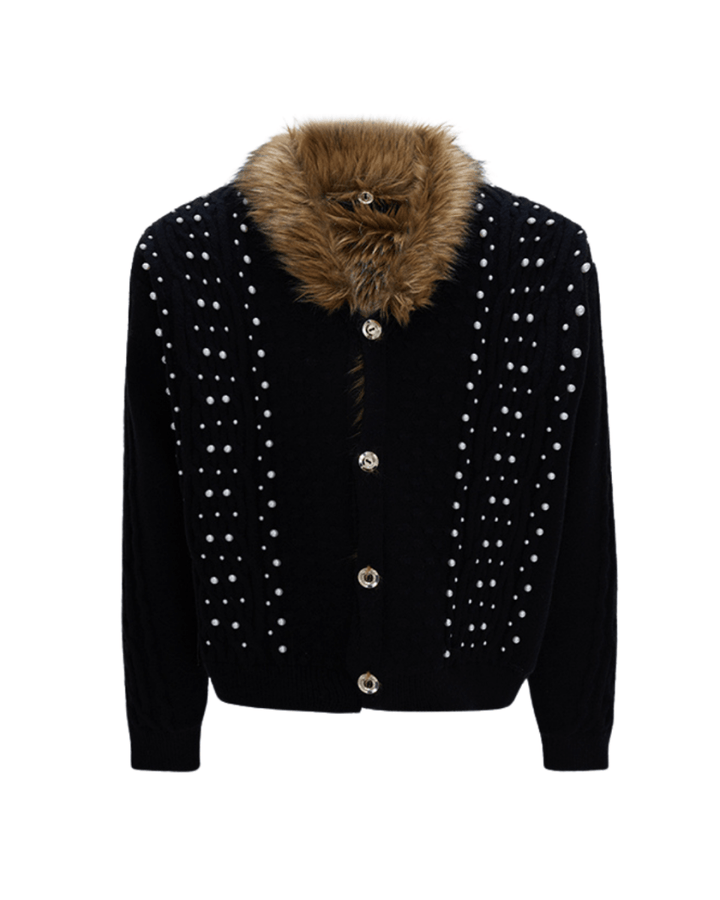 [ArguE CulturE] Royal Fang Fur Knit Coat na2254