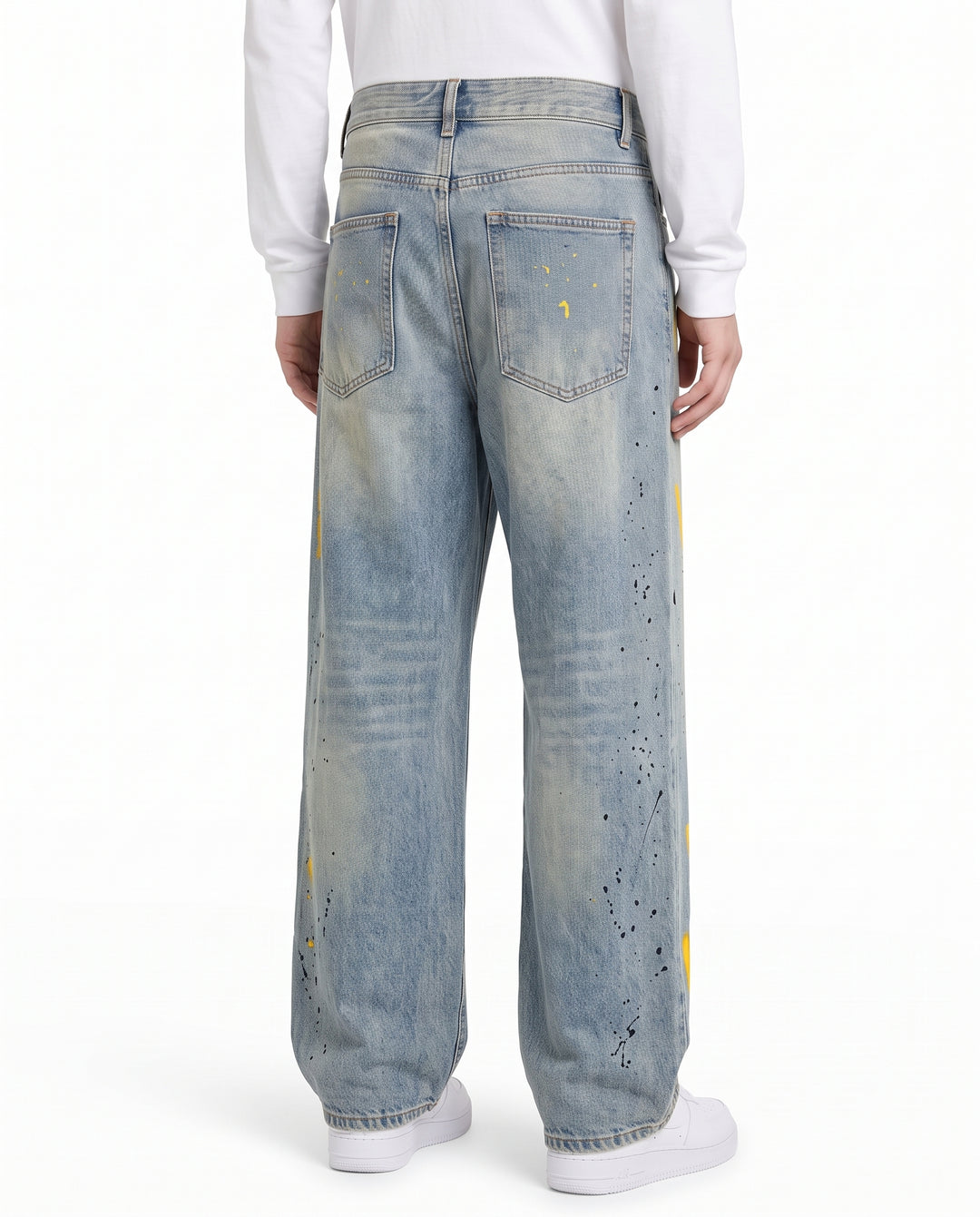 Painted Wide Jeans na3196