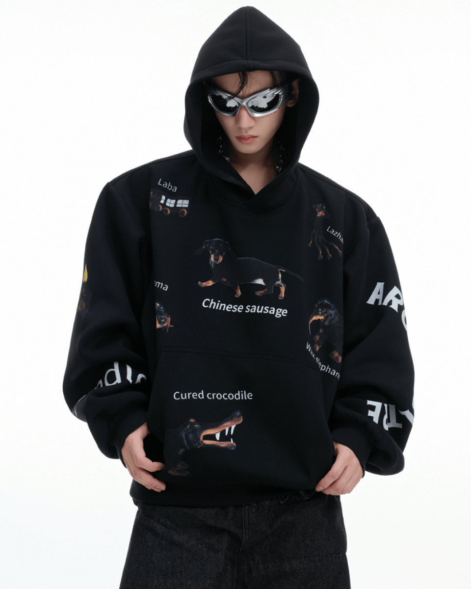 [ArguE CulturE] Stickers Hoodie na2169