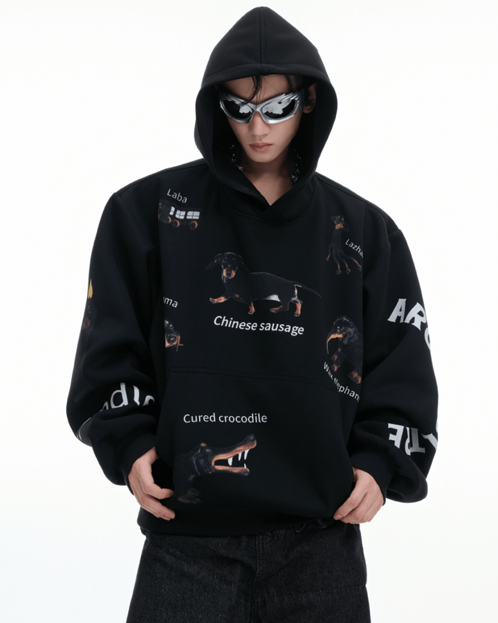 [ArguE CulturE] Stickers Hoodie na2169