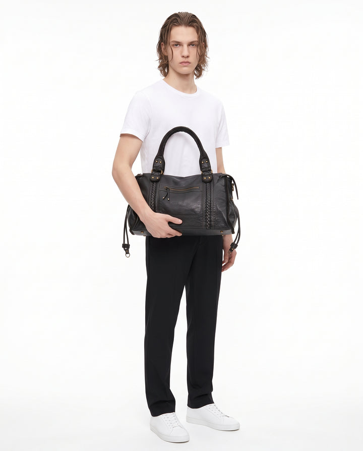 Leather Shoulder Bag na3193