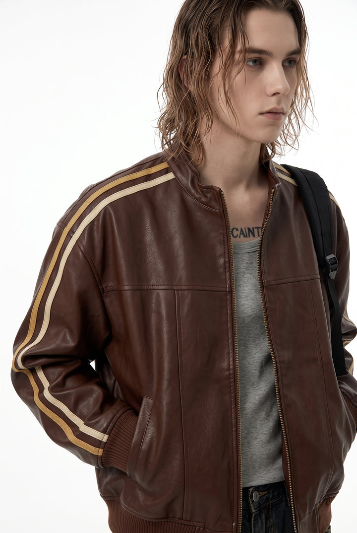 Faux Leather Jacket na2764