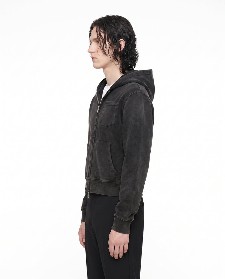 Washed Zip Hoodie na3017