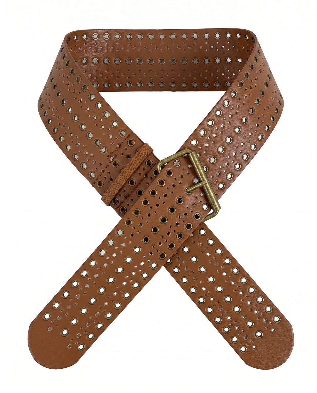 Eyelet Leather Belt na2933