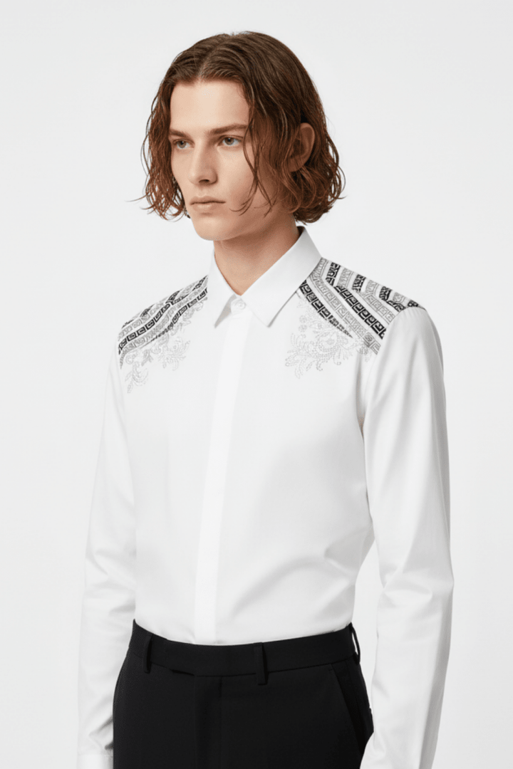 Classic embroidery shirt  na2479