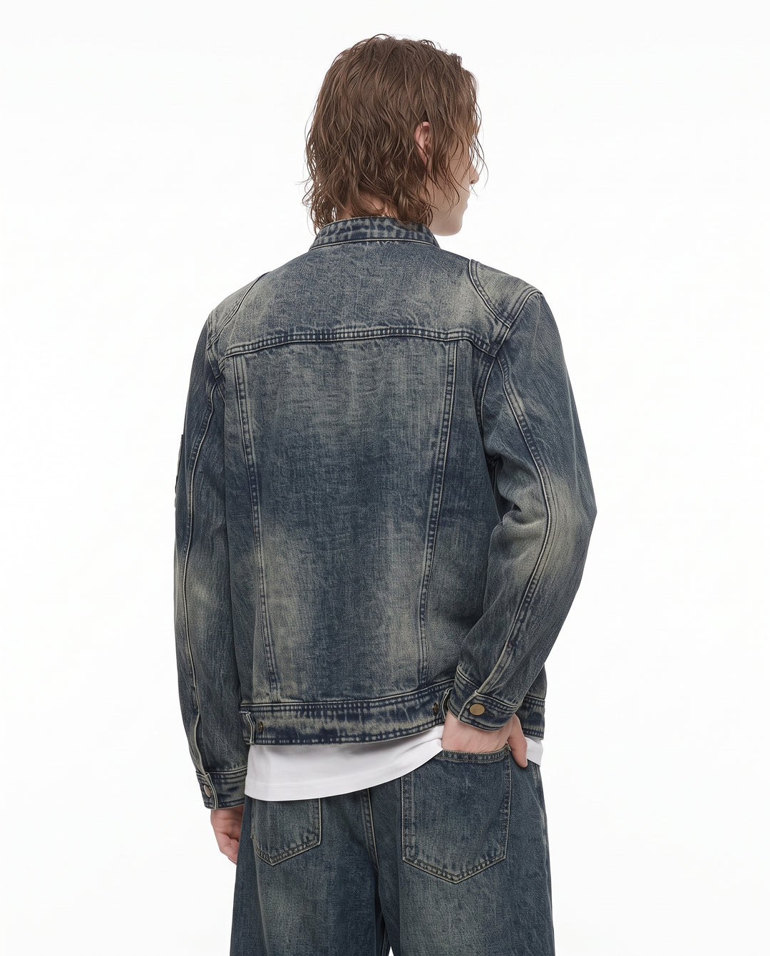 Washed Denim Jacket na3195