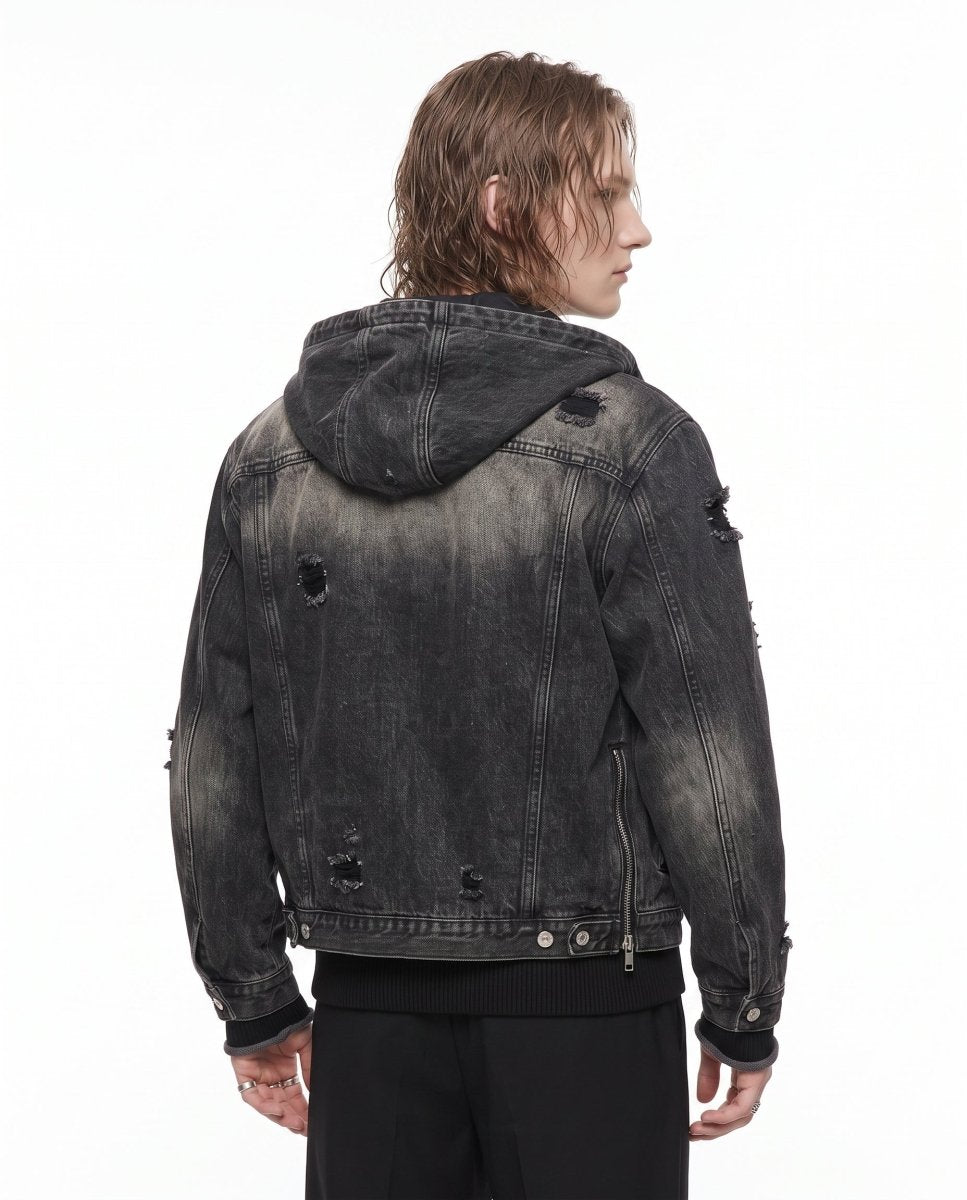 Hooded Denim Jacket na3035