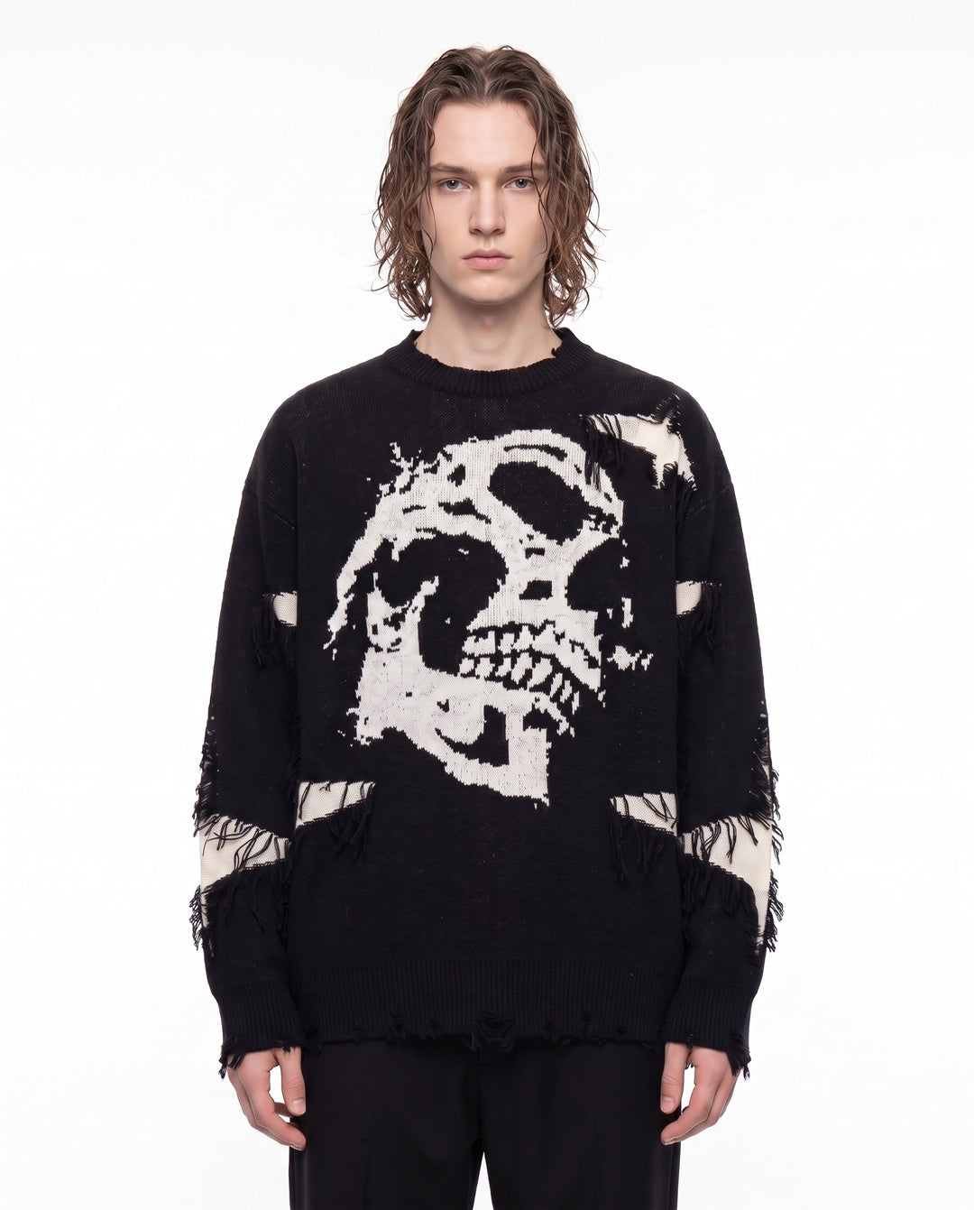 Skull Knit Sweater na3244