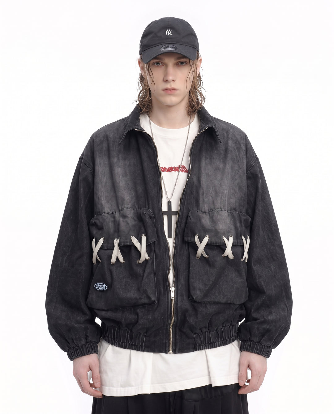 Laced Denim Jacket na3217