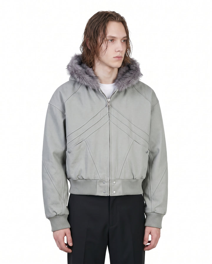 Fur Hooded Jacket na3083