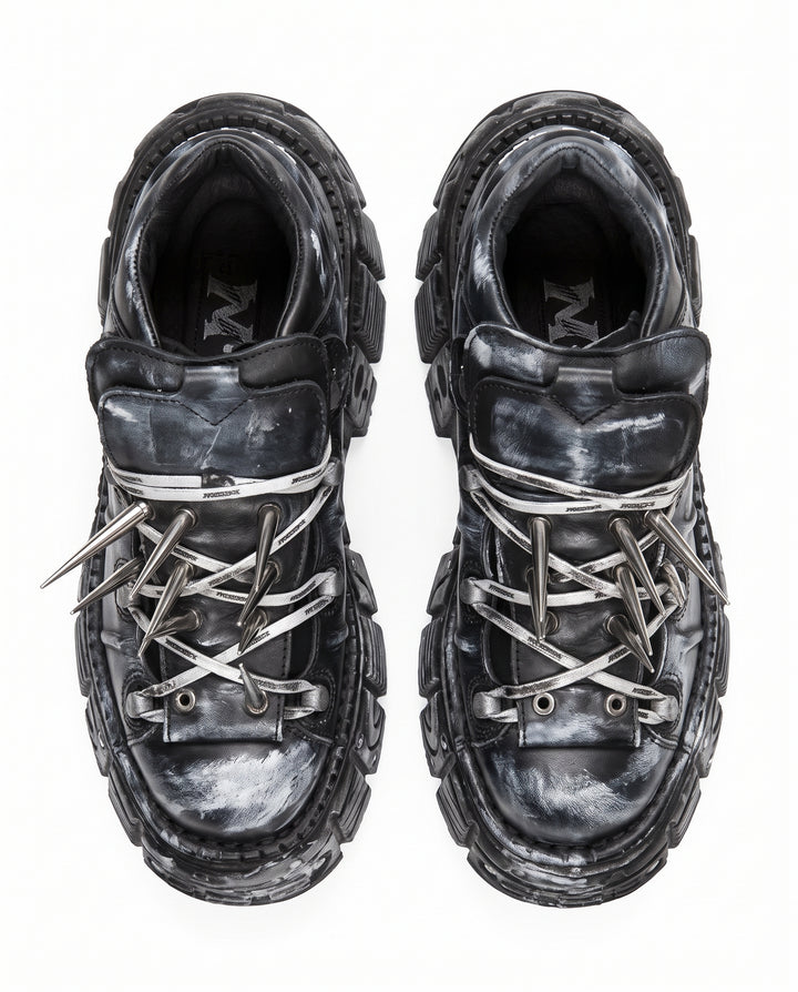 Spiked Platform Sneakers na3005