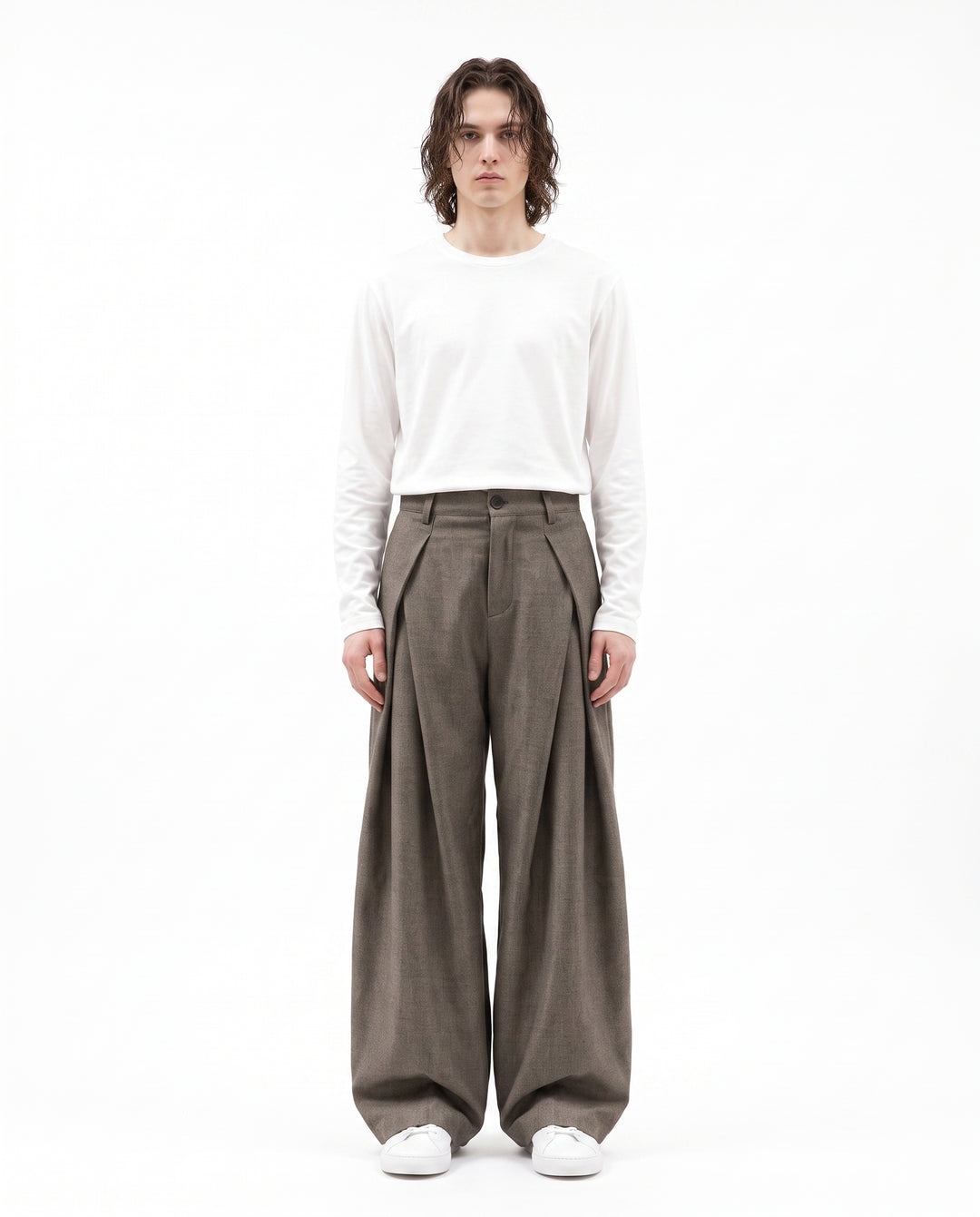Pleated Wide Pants na2983