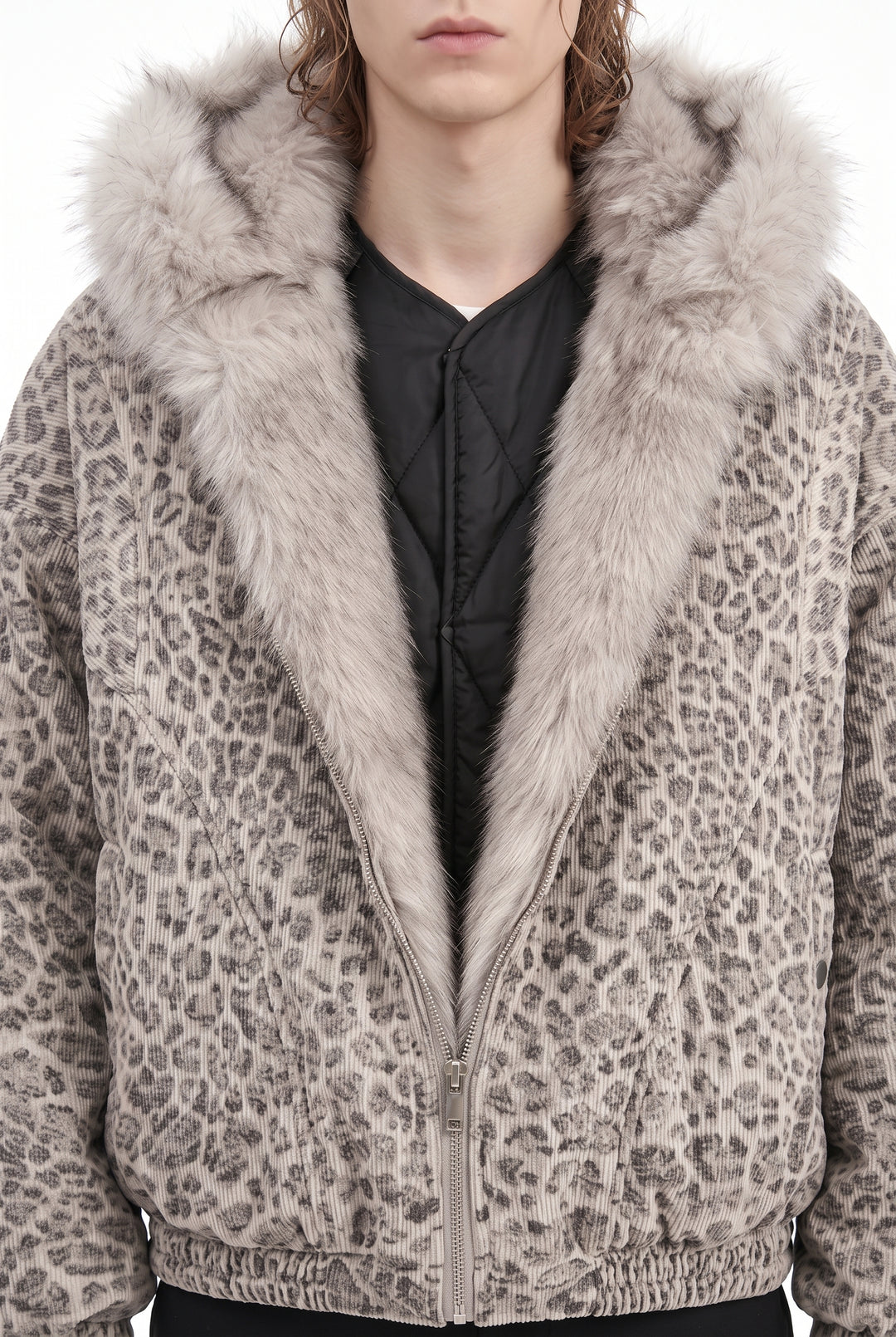 Leopard Fur Jacket na2818