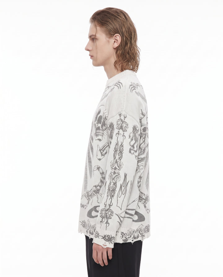 Graphic Knit Sweater na3241