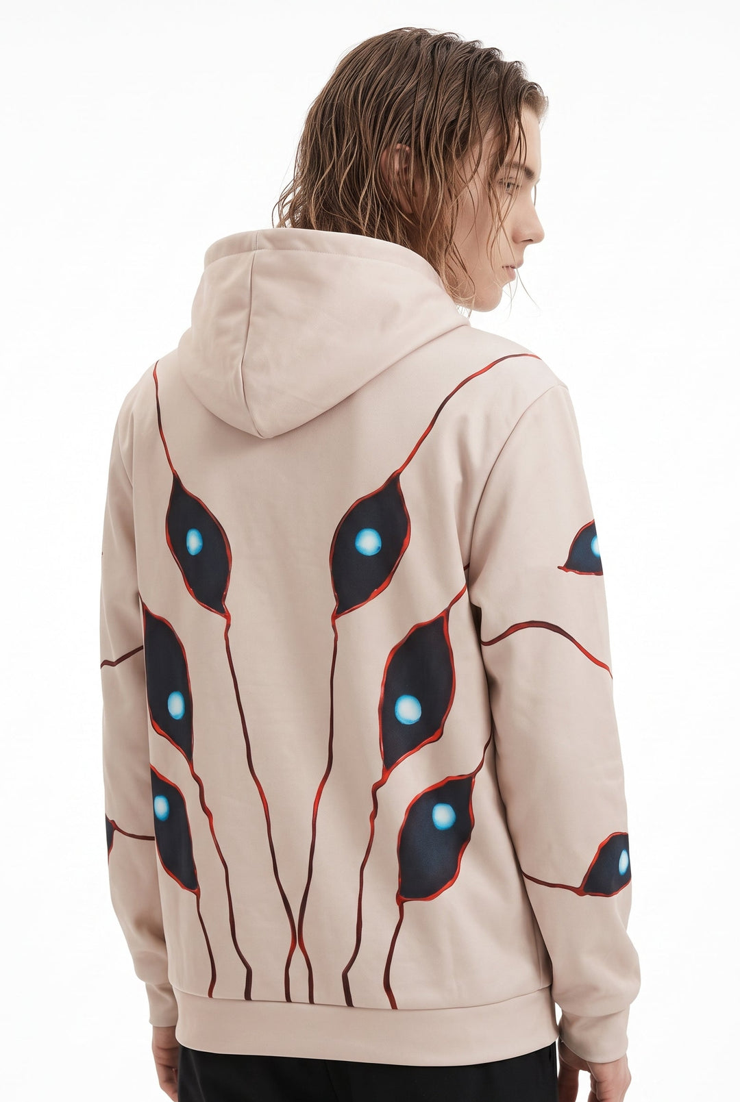 Graphic Paneled Hoodie na2761