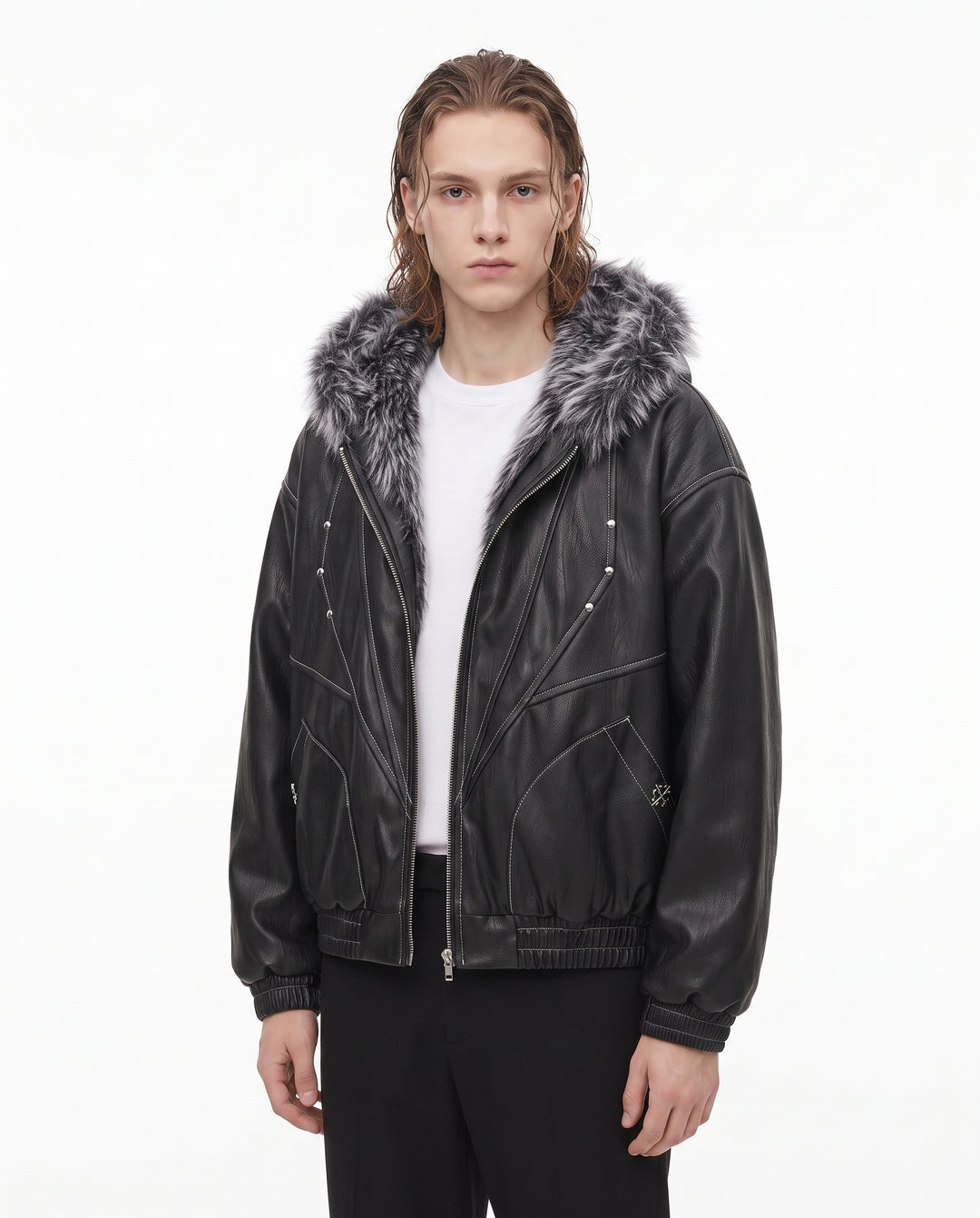 Fur Hooded Jacket na3063