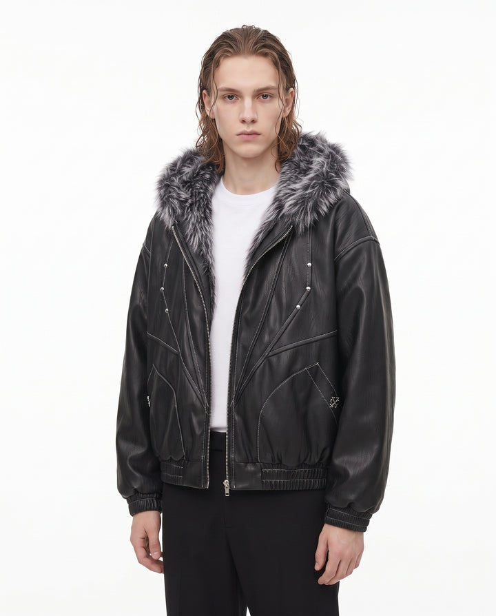 Fur Hooded Jacket na3063