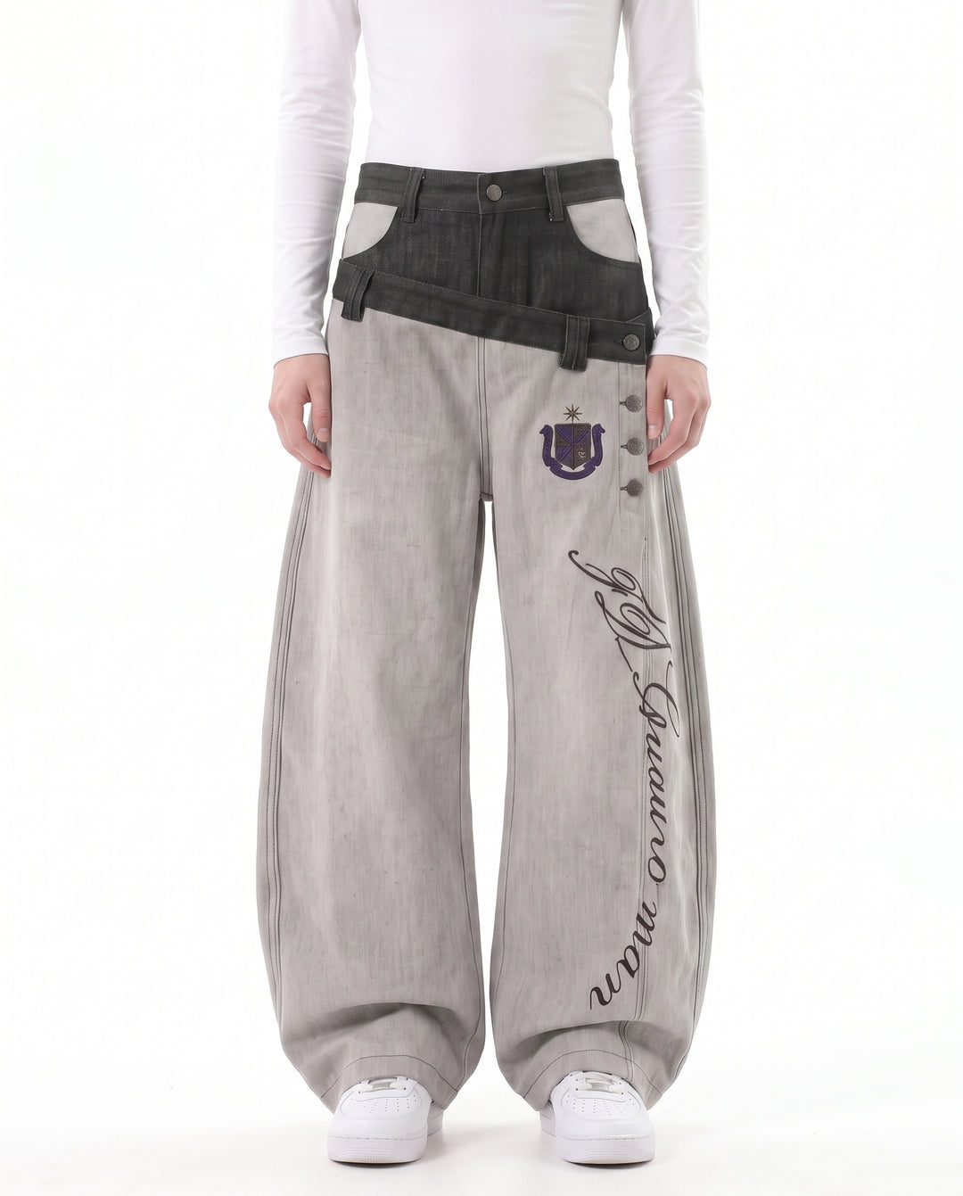 Wide Denim Pants na3074
