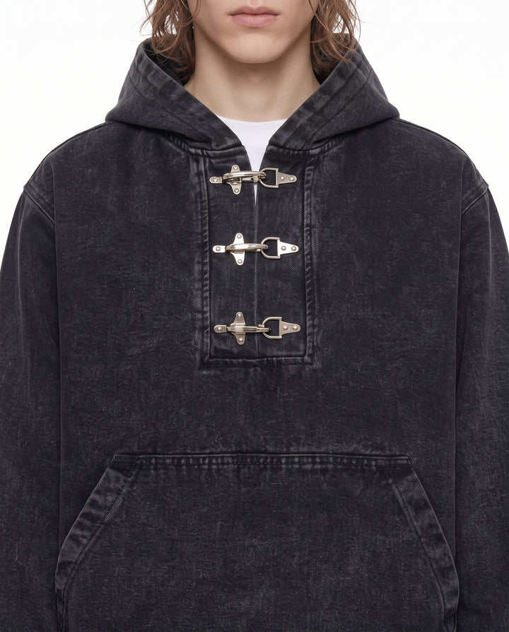 Washed Denim Hoodie na3165