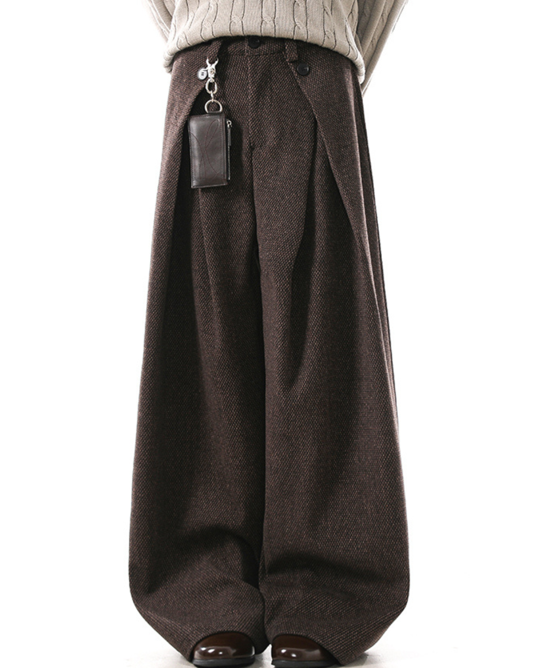 [BLANKIN] Crafted Volume Wide Slacks na2280