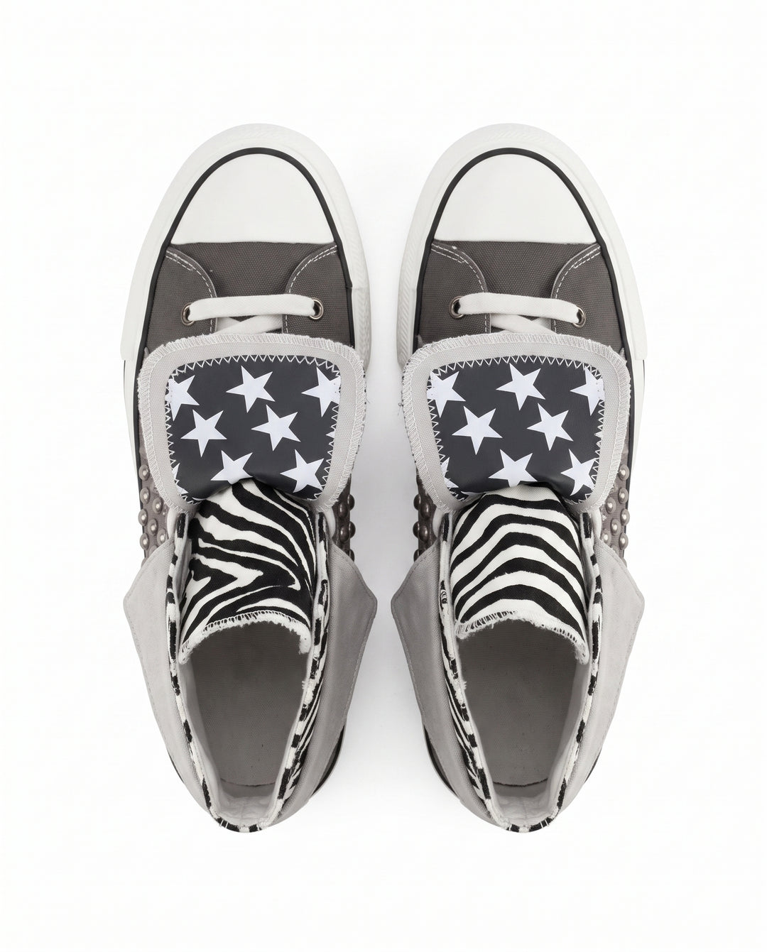 Studded Canvas Sneakers na3025