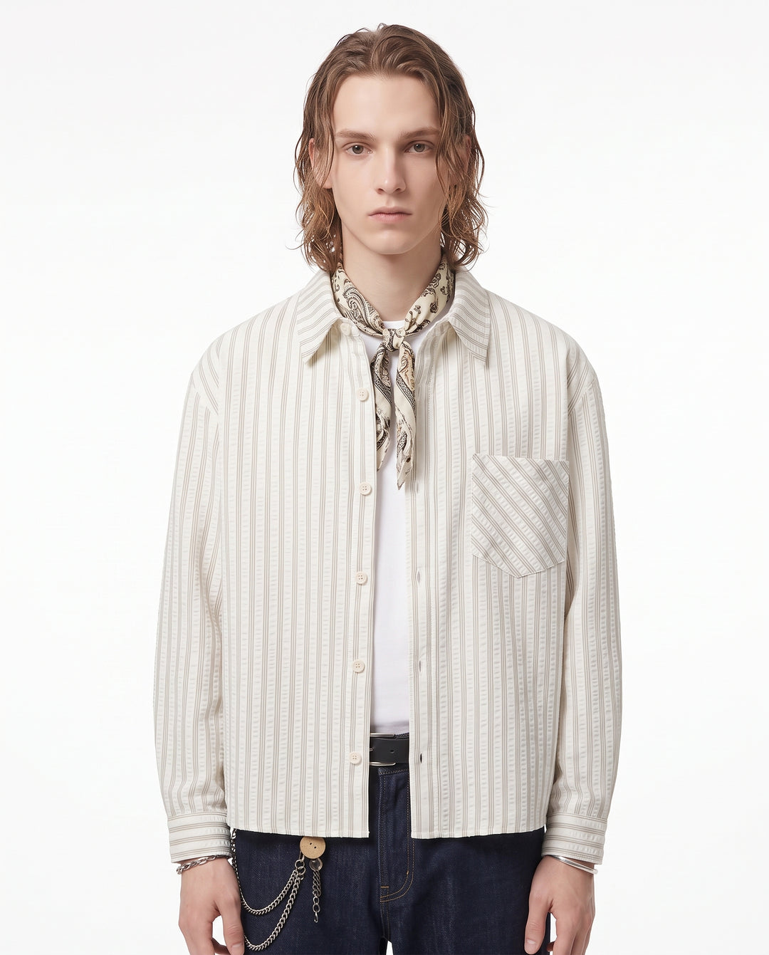 Striped Casual Shirt na3015