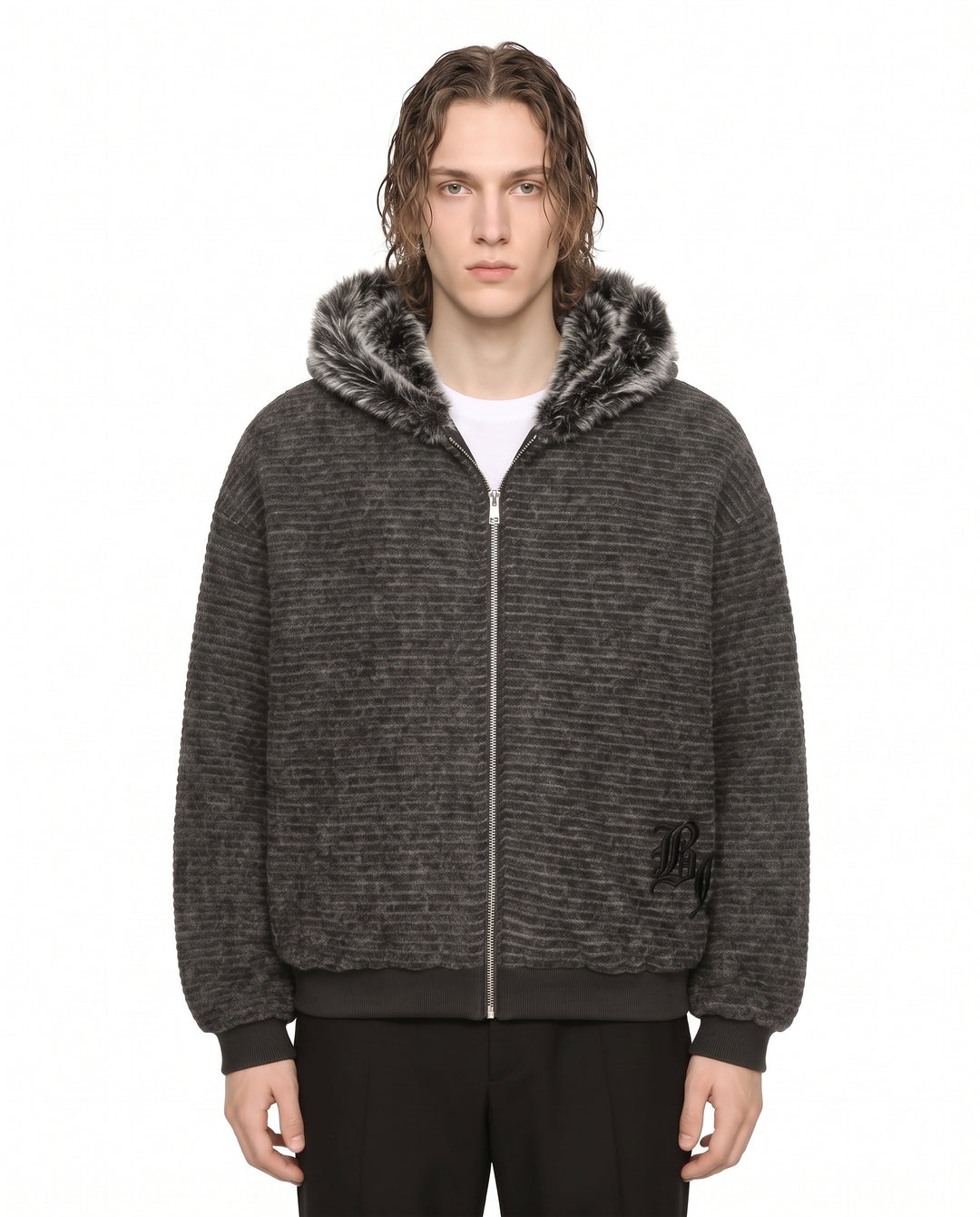 Fur Hooded Jacket na3088
