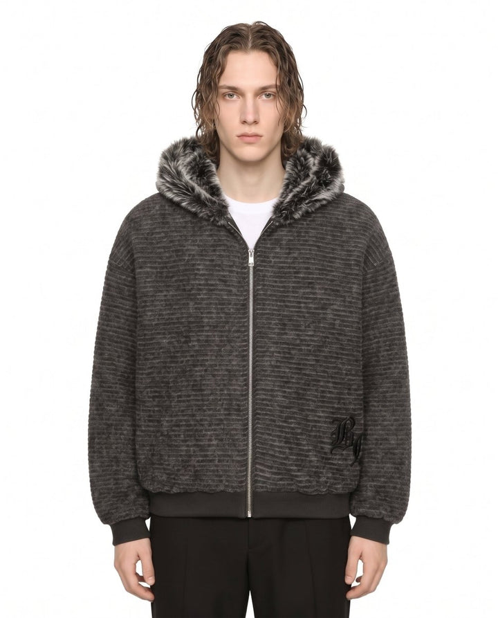 Fur Hooded Jacket na3088