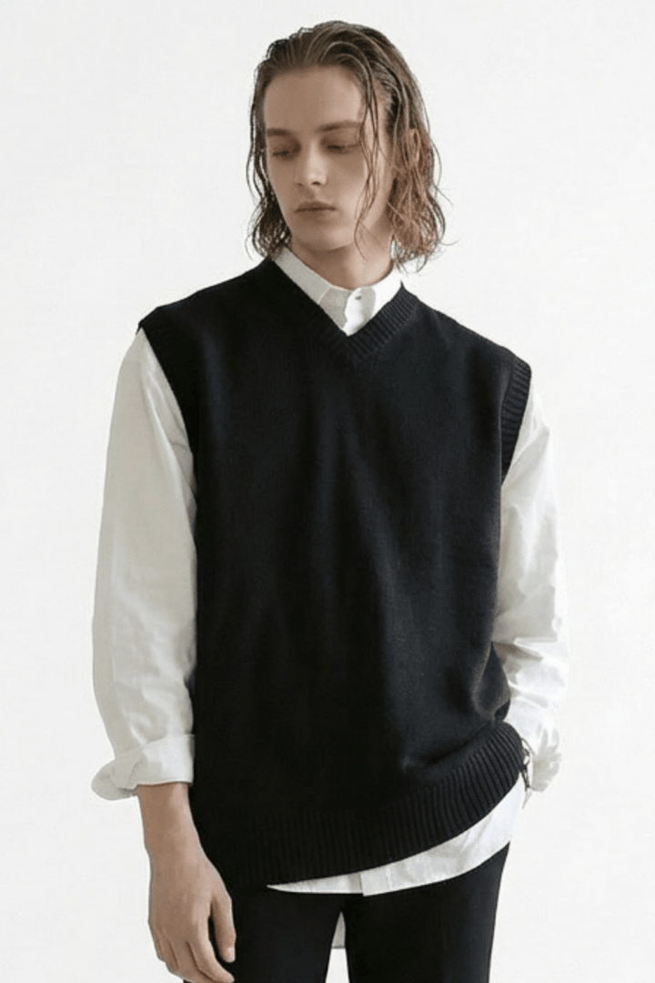 [MRCYC] Color V Neck Vest na40