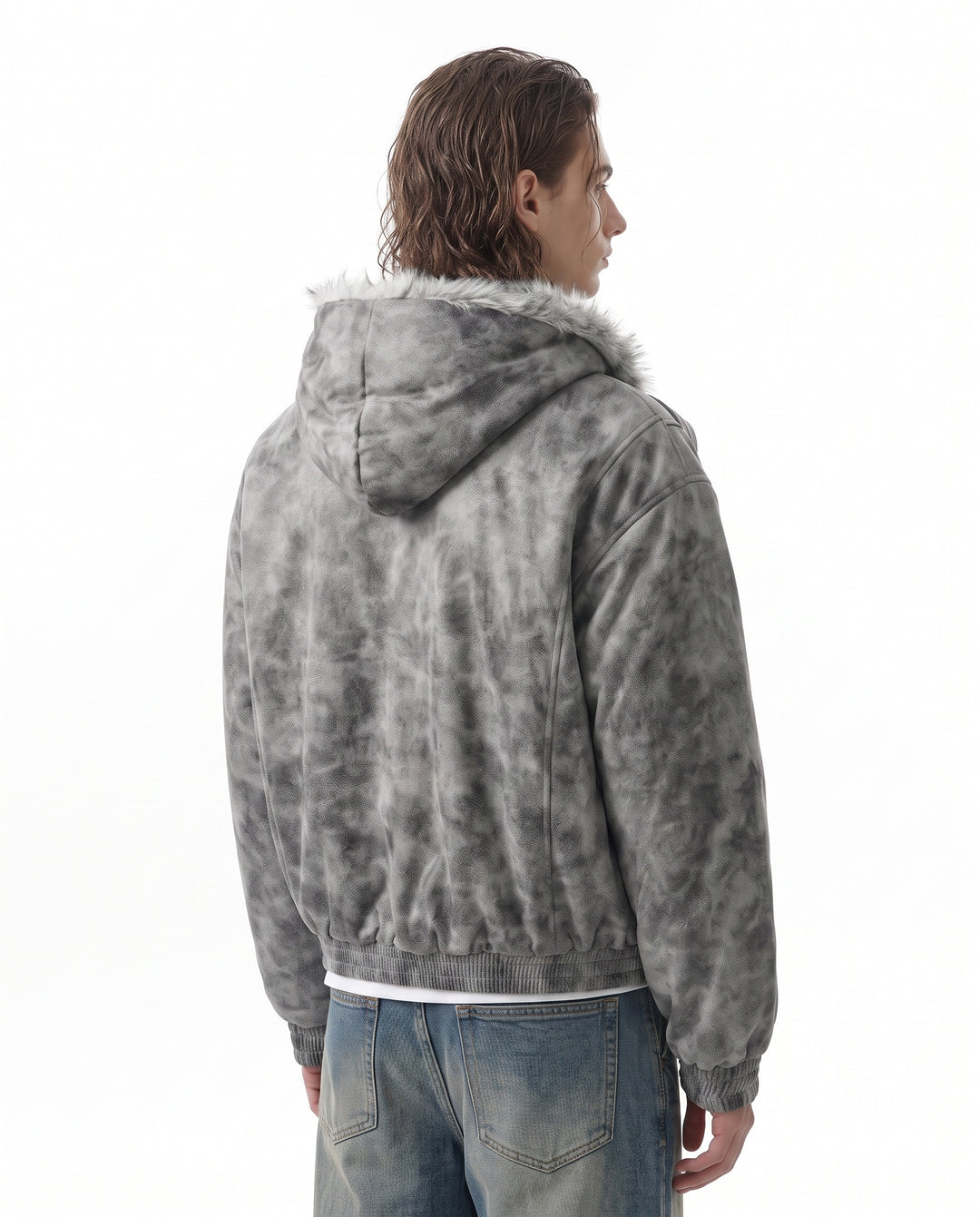 Fur Hooded Jacket na3067