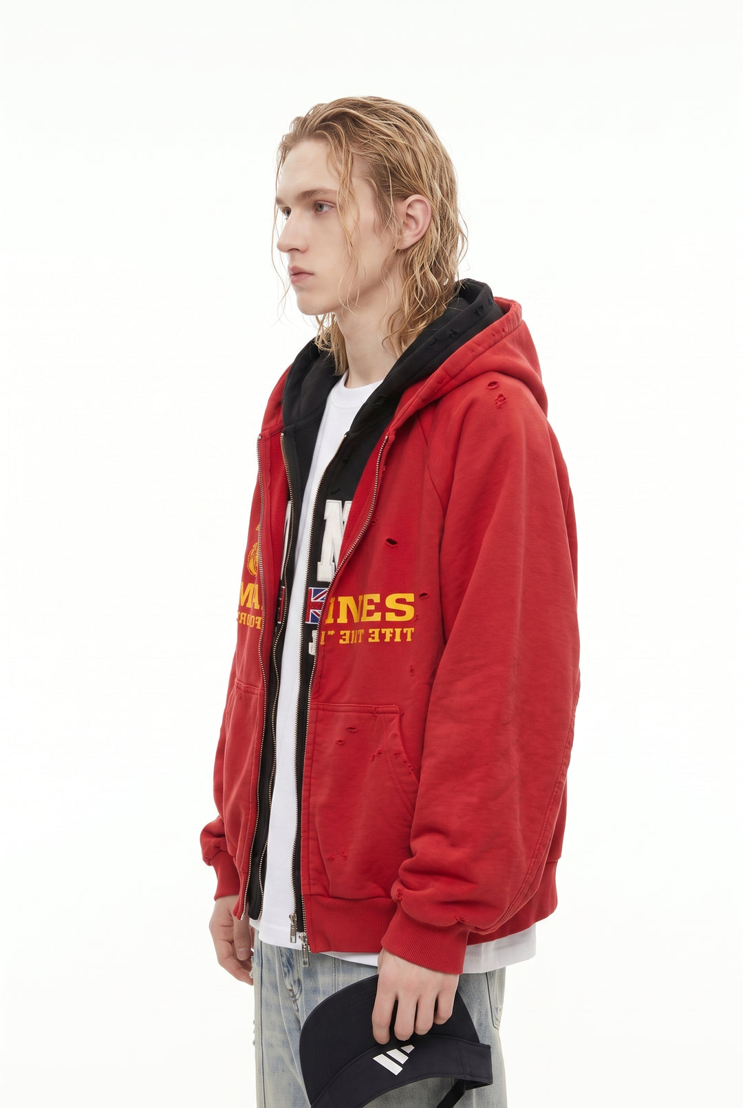 Graphic Zip Hoodie na2810