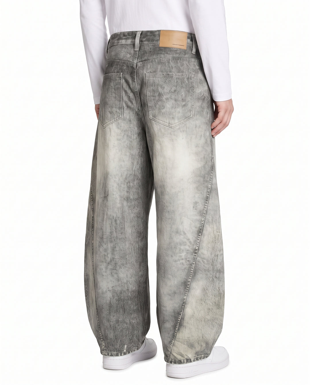 Washed Wide Jeans na3023