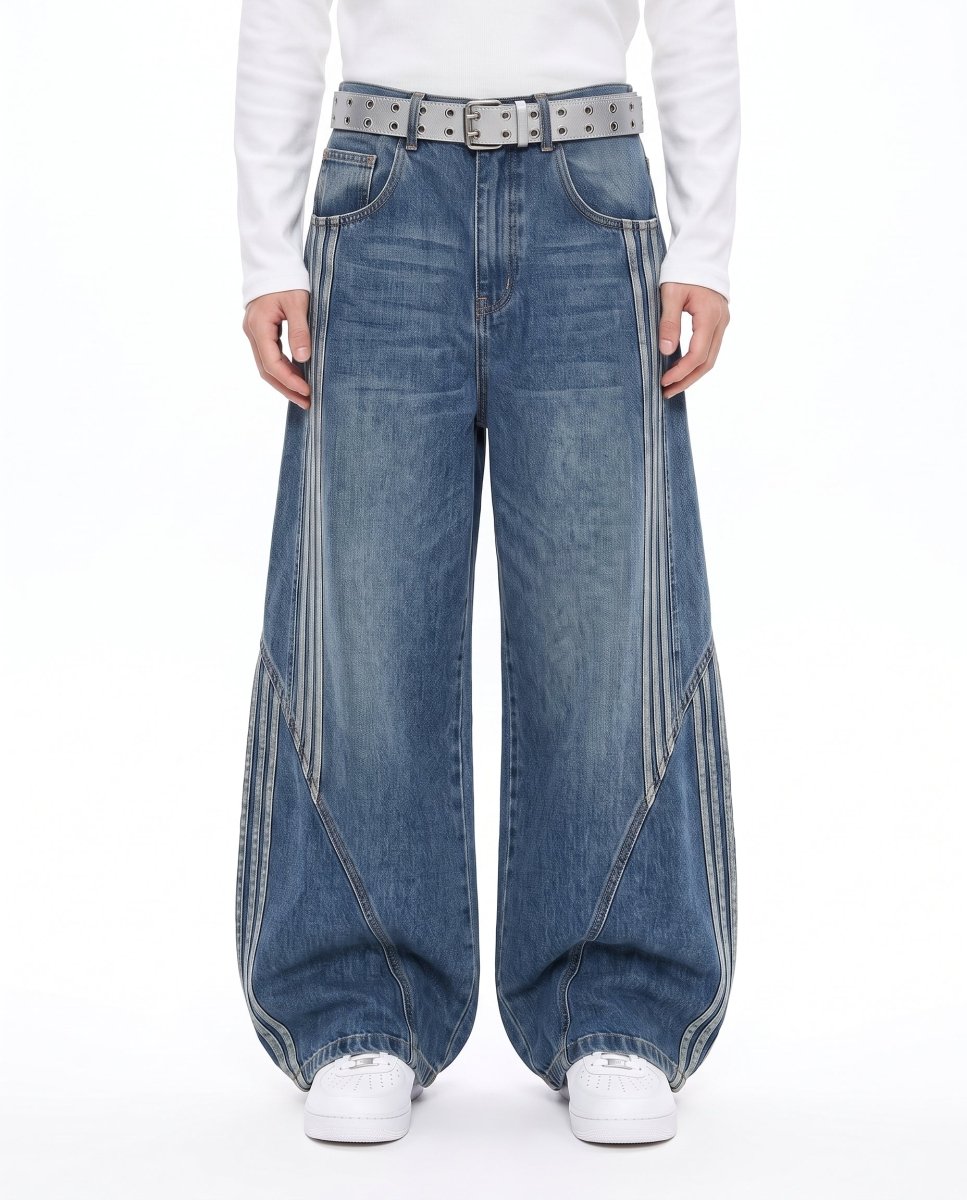 Striped Baggy Jeans na3227