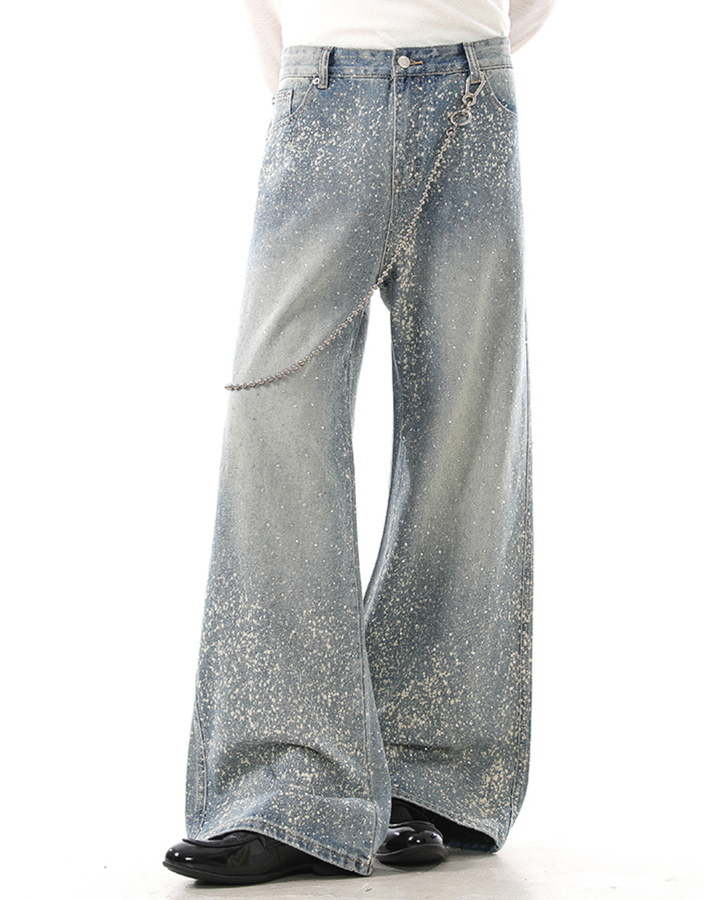 [BLANKIN] Grain Washed Wide Jeans na2281