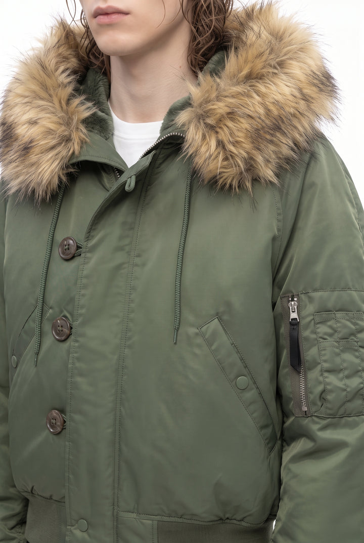 Fur Bomber Jacket na2836