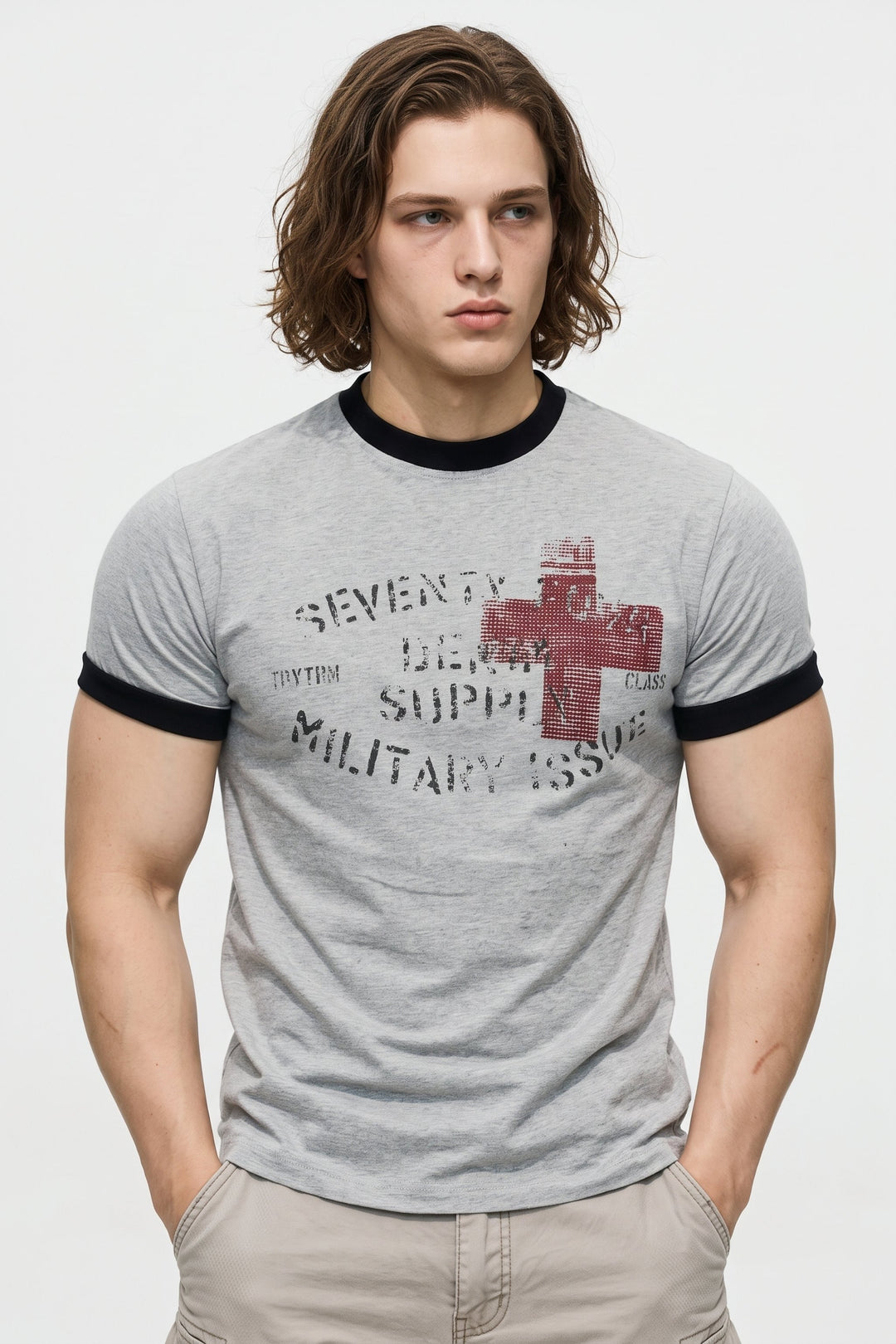 Graphic Ringer Tee na2654